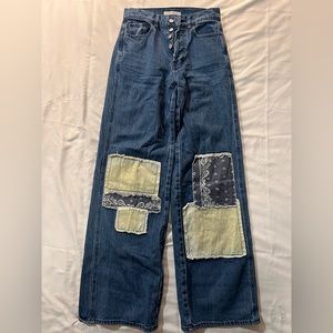 PACSUN Women's "Baggy Jean" Button Fly Baggy Hi Rise Jeans